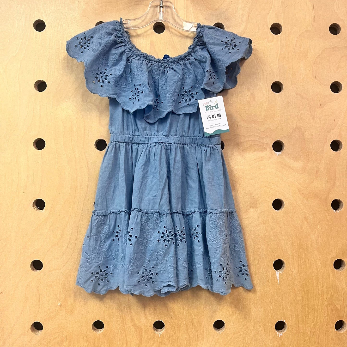 Blue Eyelet Dress