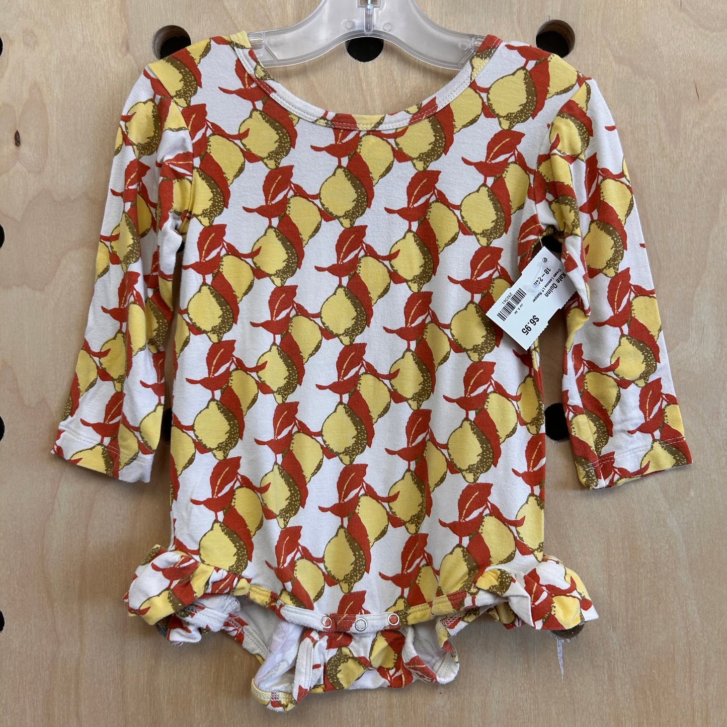 Cream Lemons LS Romper