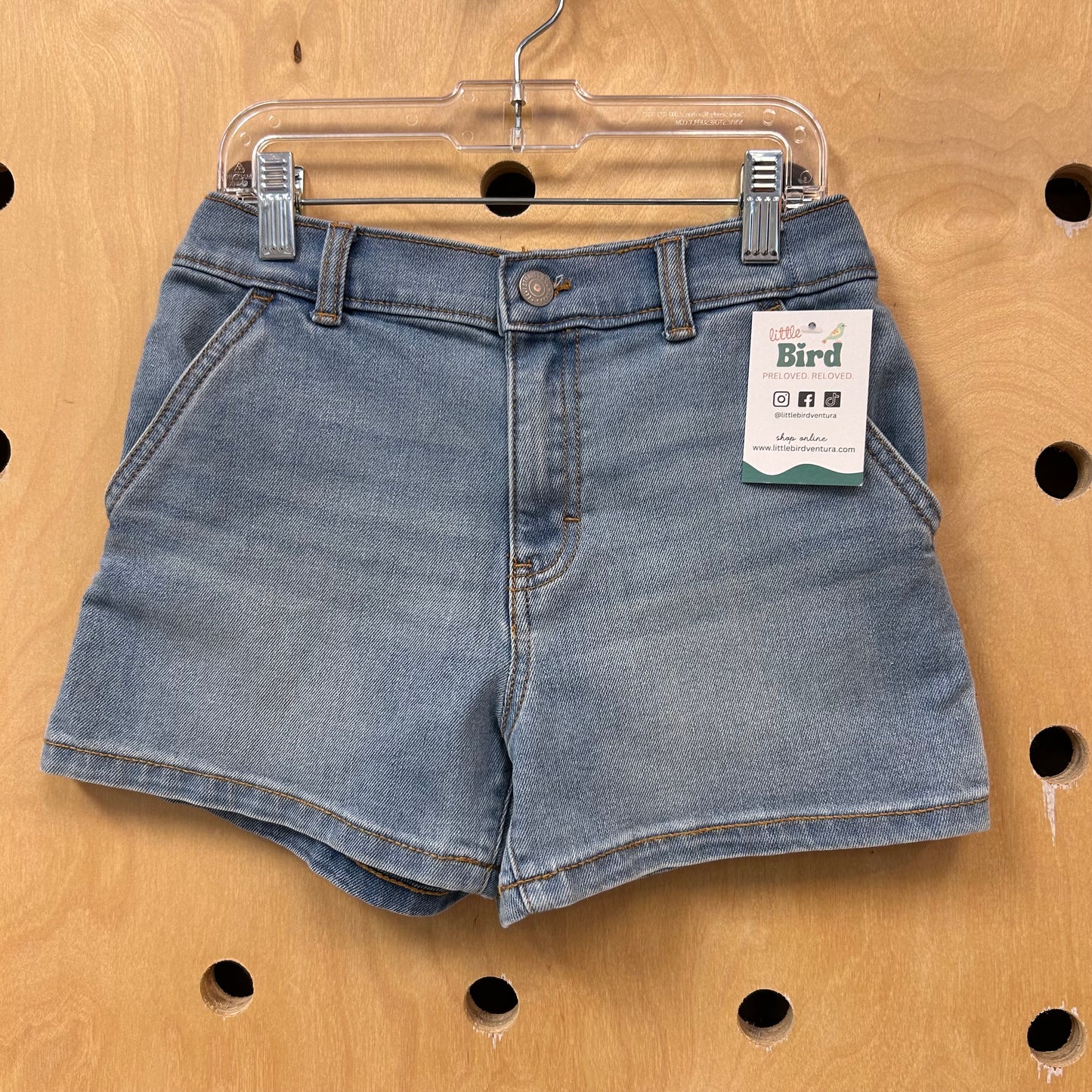 High Rise Denim Shorts