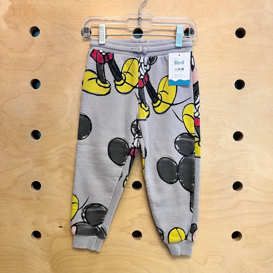 Grey Mickey Drawstring Joggers