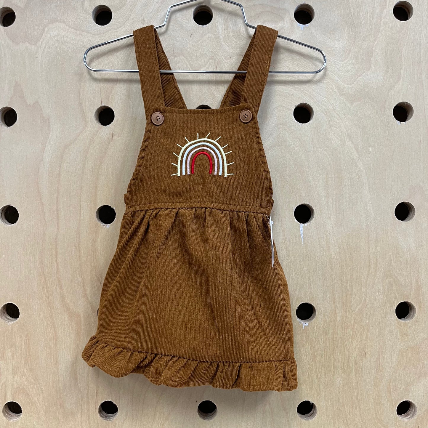 Brown Cord Rainbow Jumper