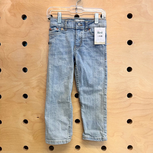 Blue Distressd 502 Taper Denim