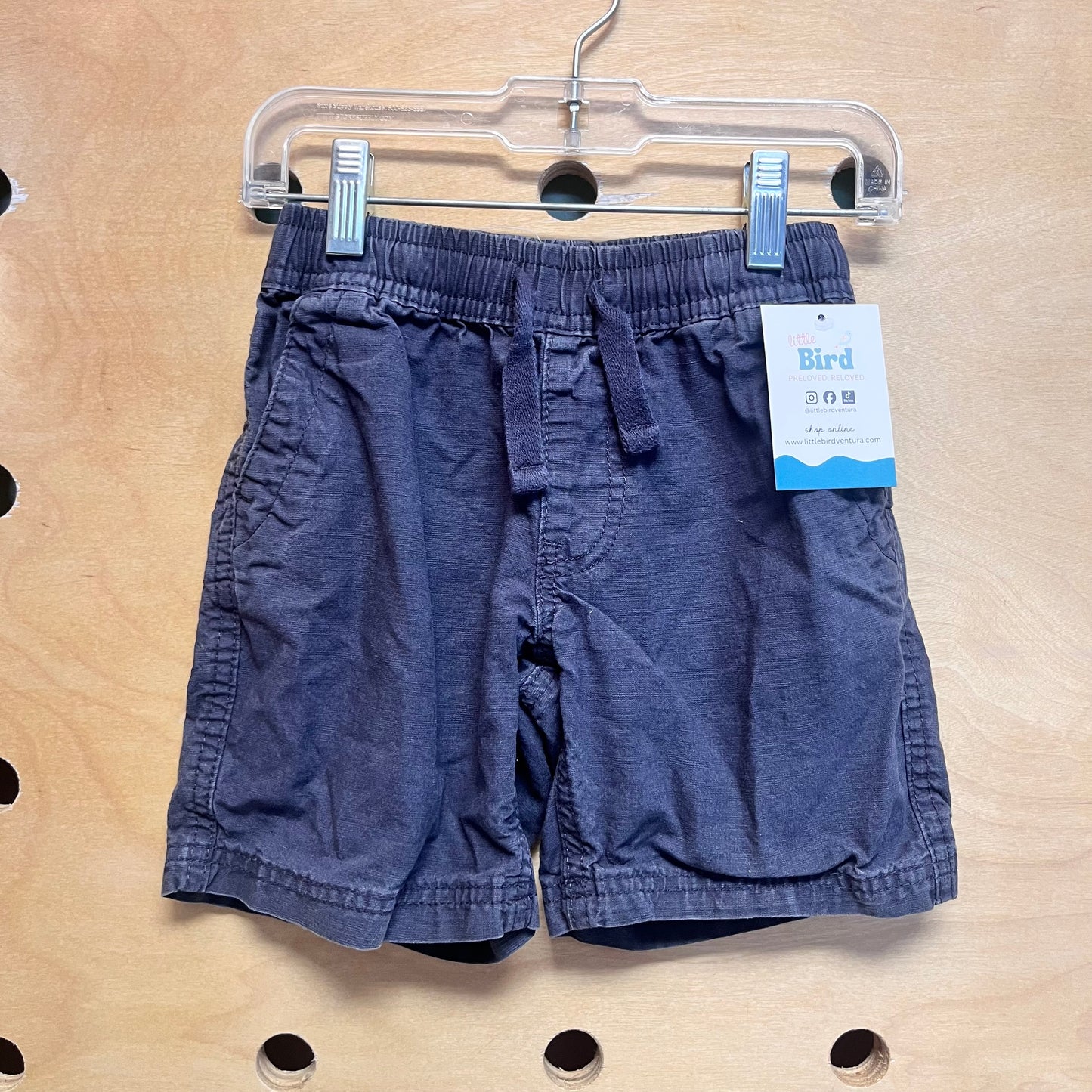 Grey Drawstring Shorts