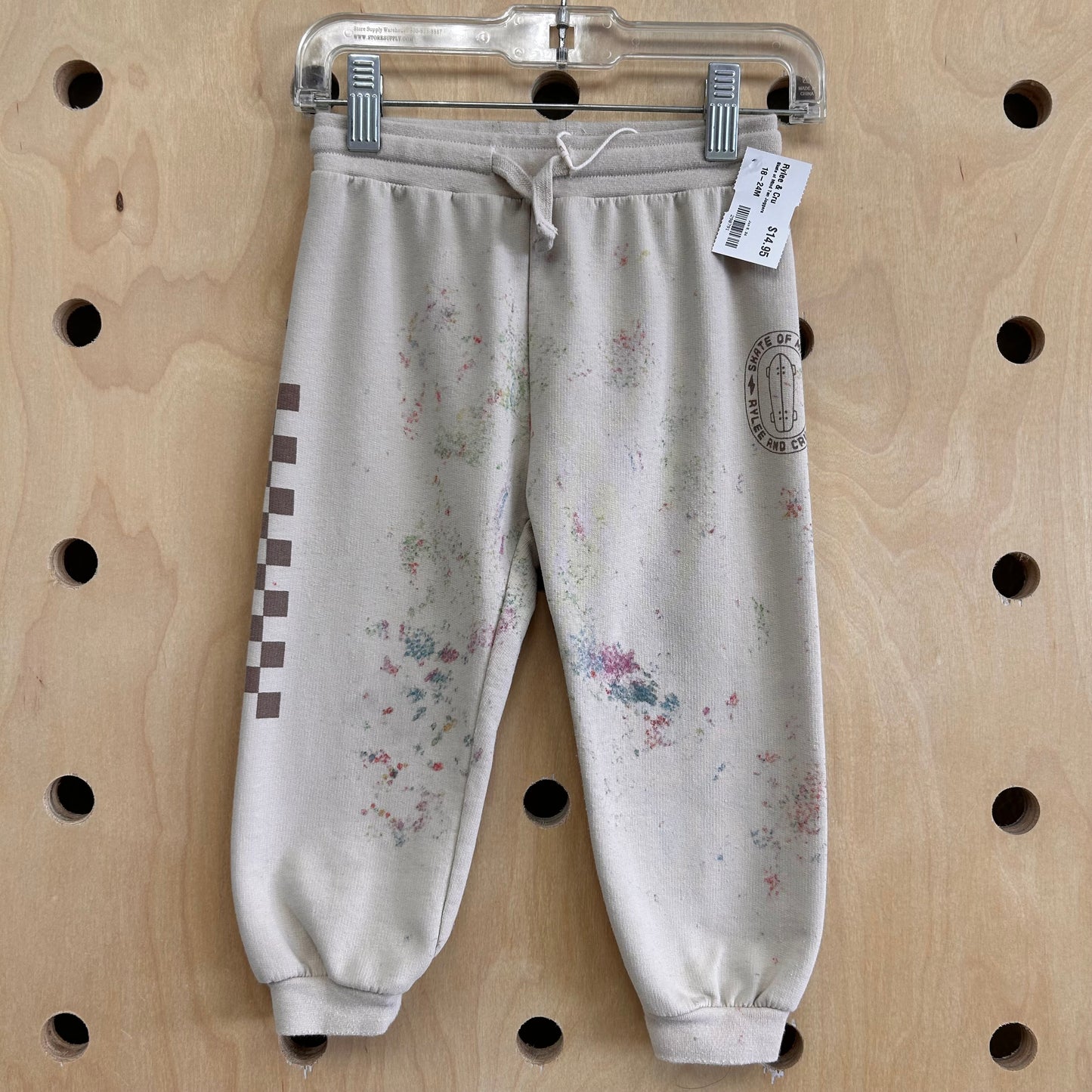 Skate of Mind Tan Joggers