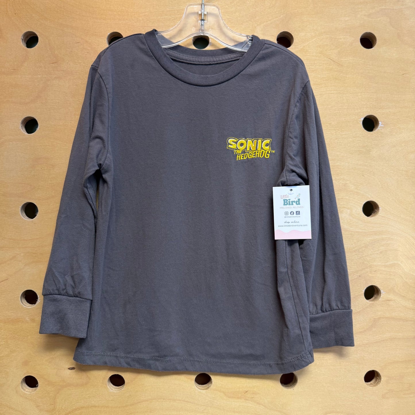 Grey Embroidered Sonic LS