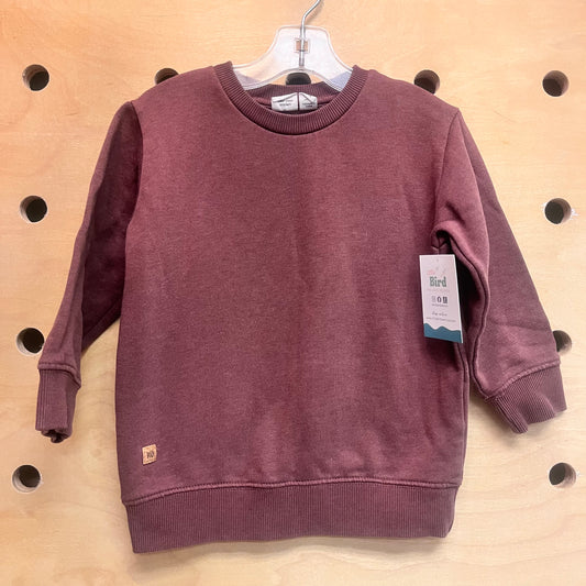 Burgundy Organic Crewneck