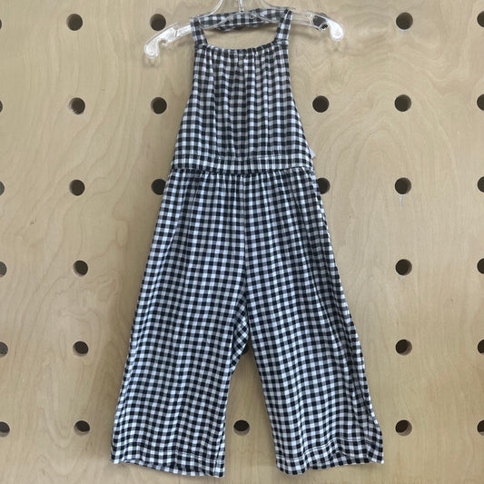Black & White Halter Romper