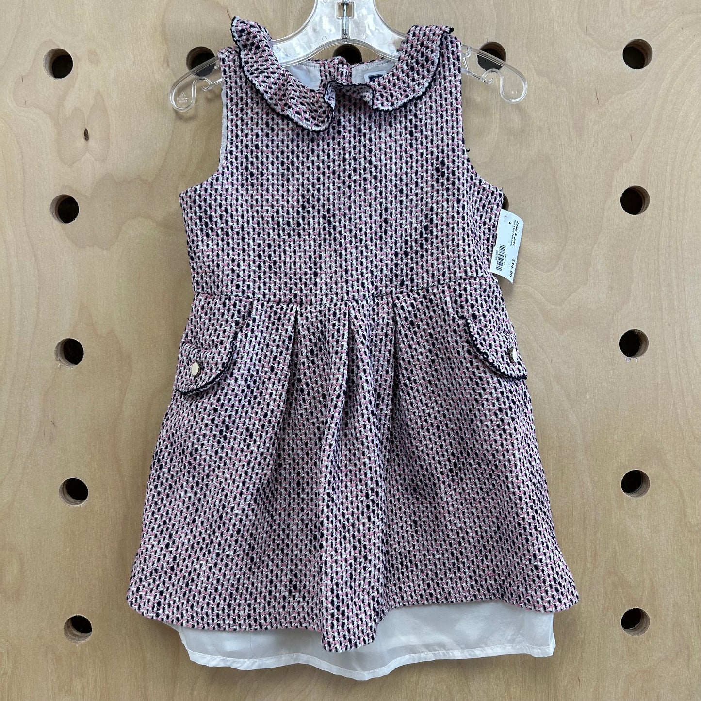 Pink & Blue Twill Dress