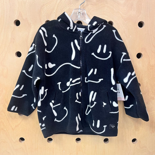 Black Smiles Zip Hoodie