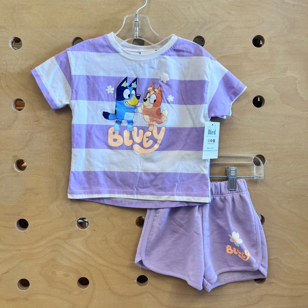 Lavender Bluey Tee & Shorts