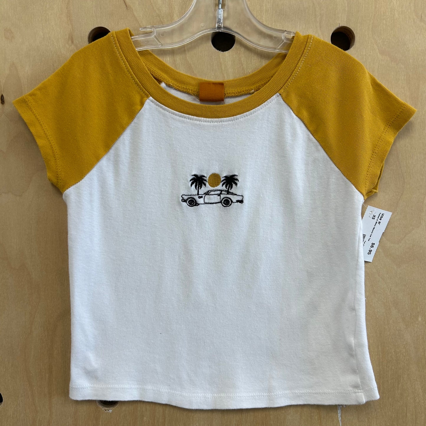 Yellow & White Muscle Car Tee