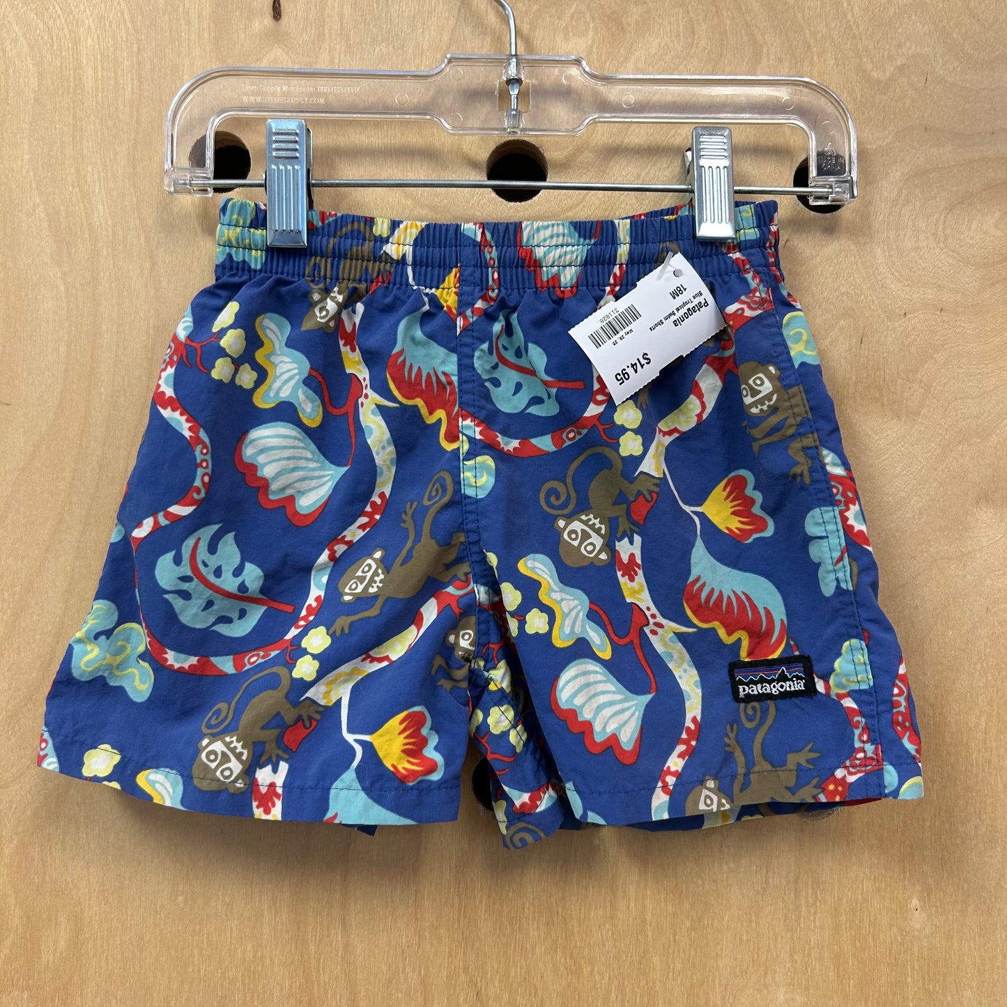 Blue Tropical Baggies Shorts
