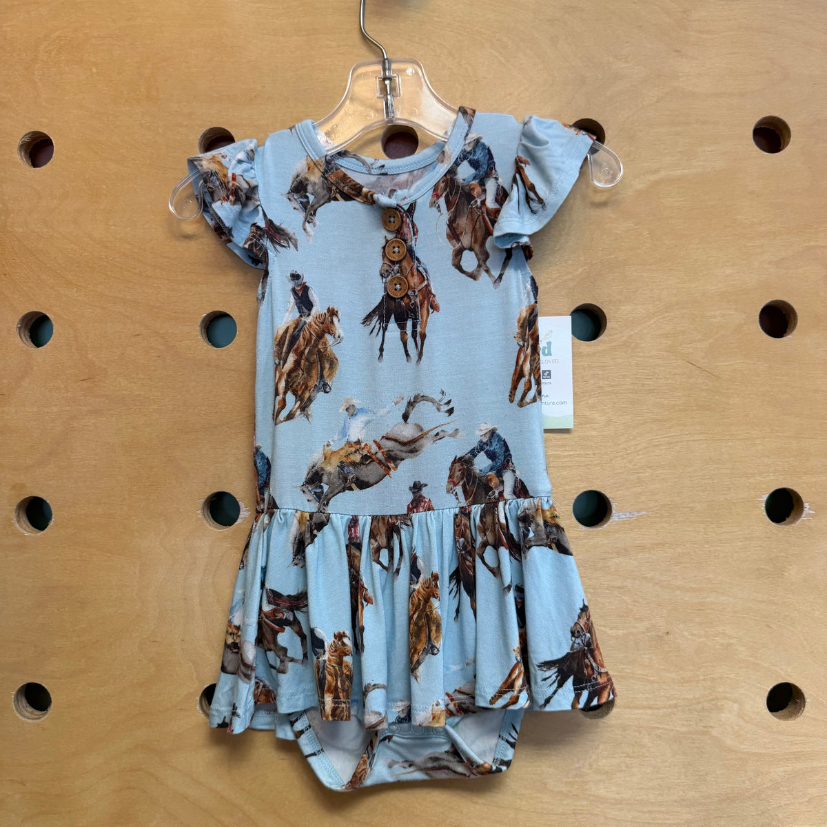 Blue Bamboo Cowboy Dress