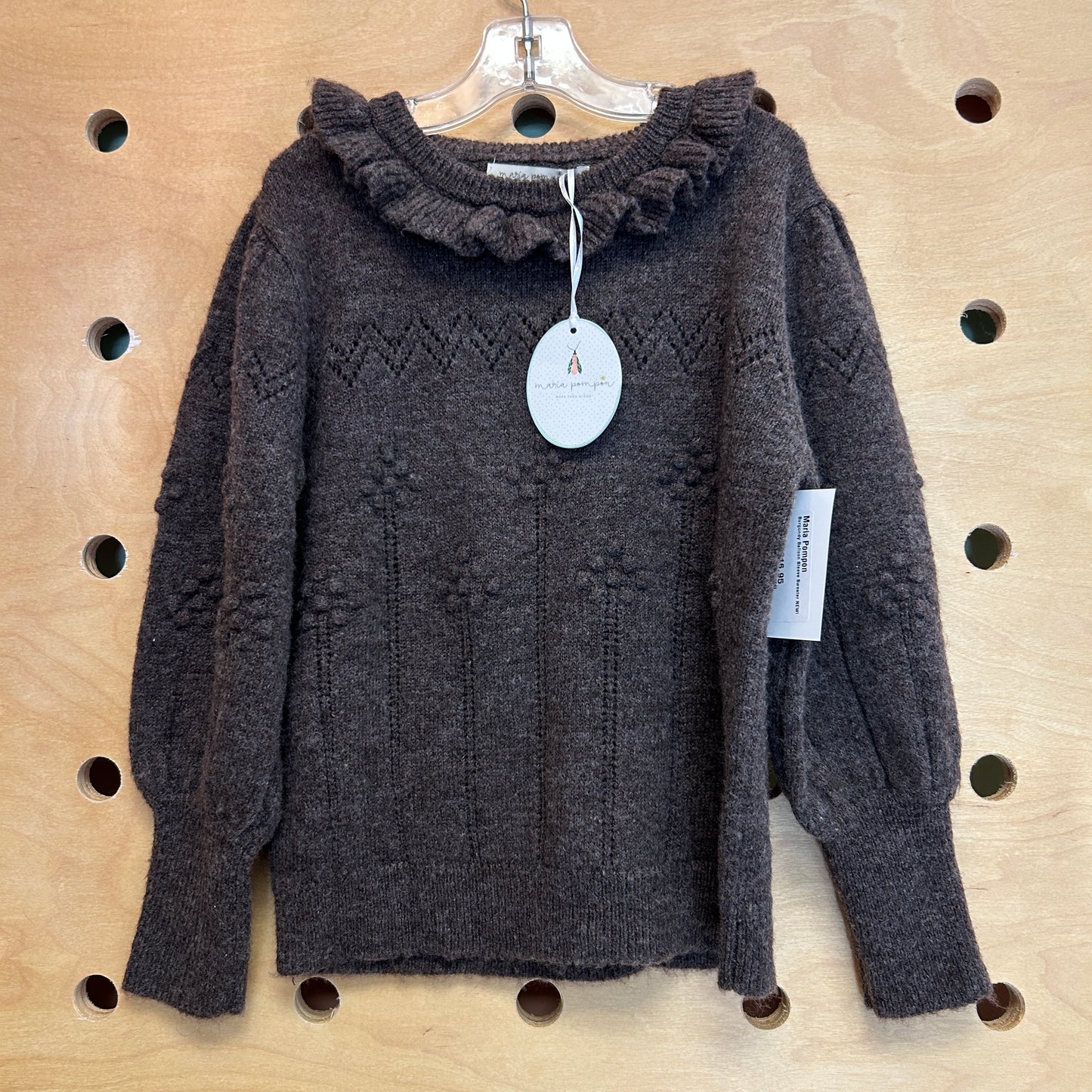 Burgundy Balloon Sleeve Sweater NEW!