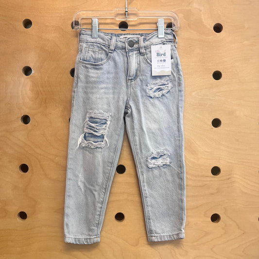 Lightwash Distressed Denim