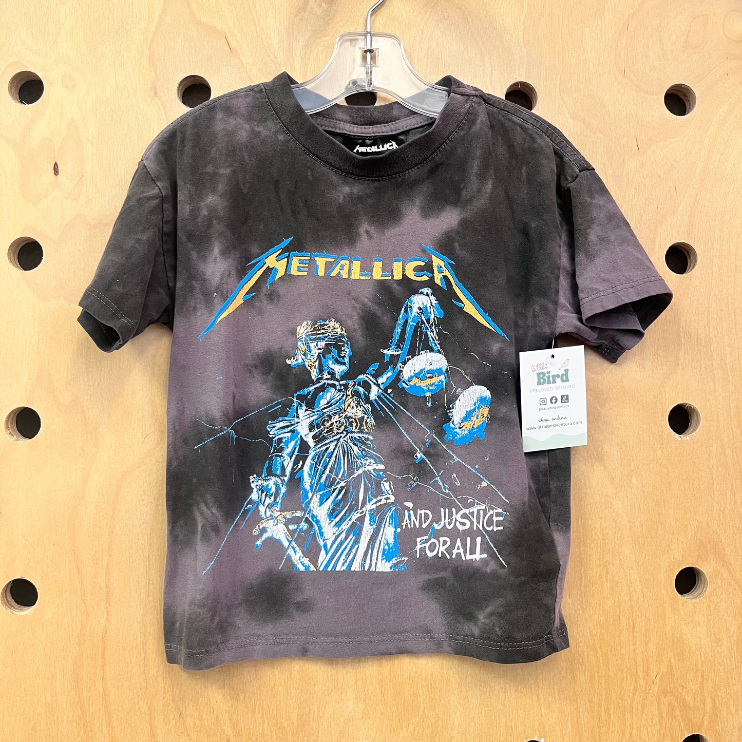 Grey Tie Dye Metallica Tee