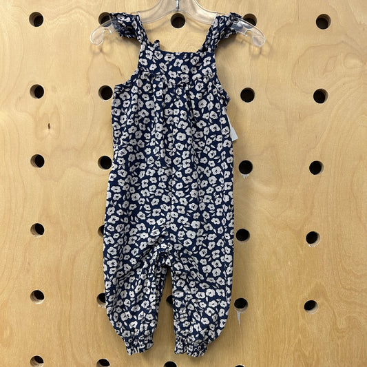 Blue Floral Romper