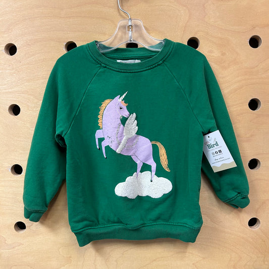 Green Pretend Pegasus Pullover