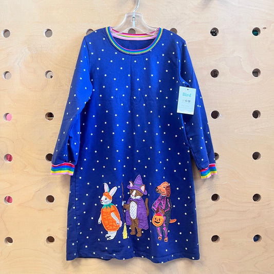 Blue Stars Halloween Animals Dress