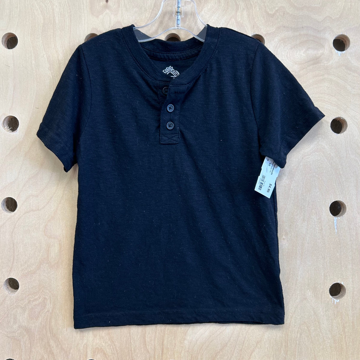 Black Henley Tee