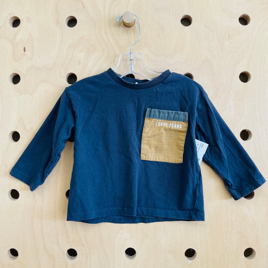Blue Cool Plans Long Sleeve