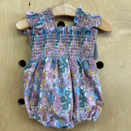 Floral Smocked Romper