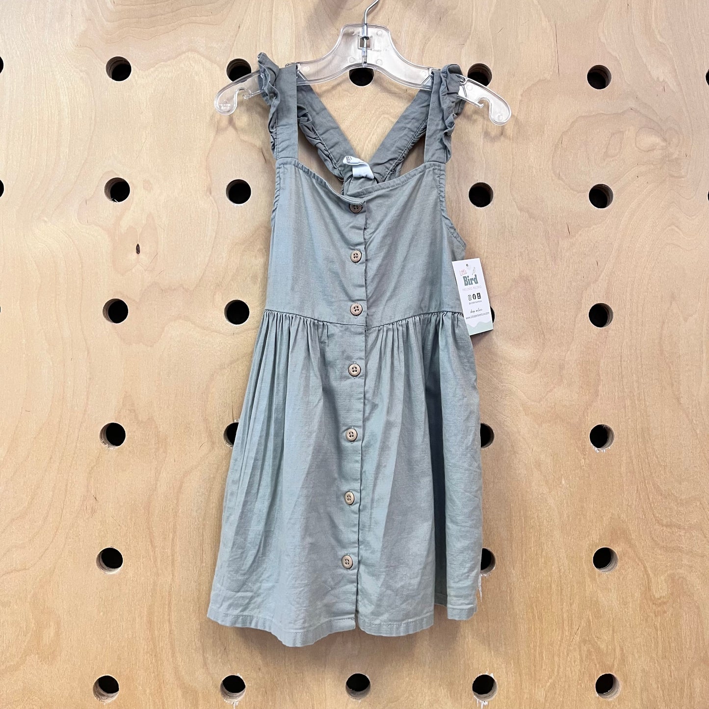 Sage Cotton Tank Dress