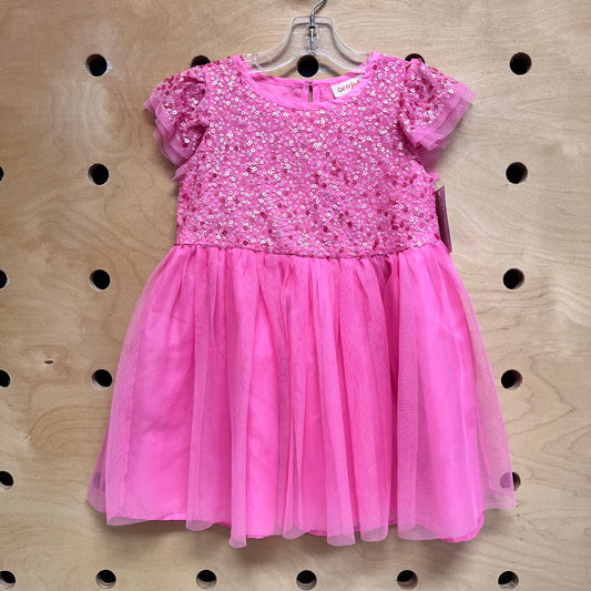 Pink Sequins Tulle Dress
