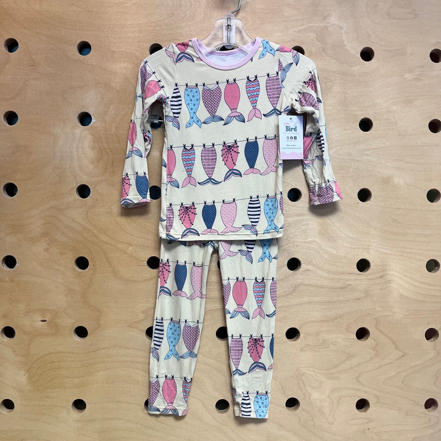 Mermaid Tales Laundry Line Bamboo Pajamas