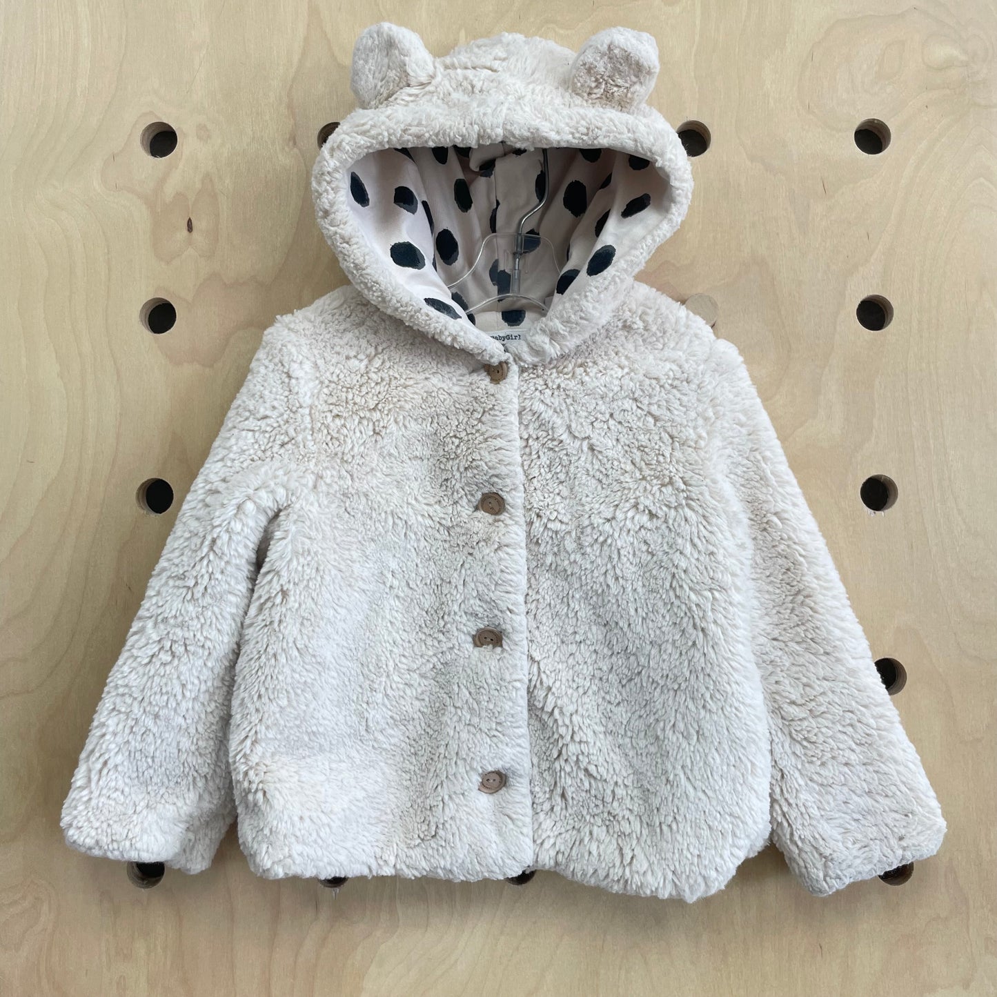 Cream Bear Ears Jacket