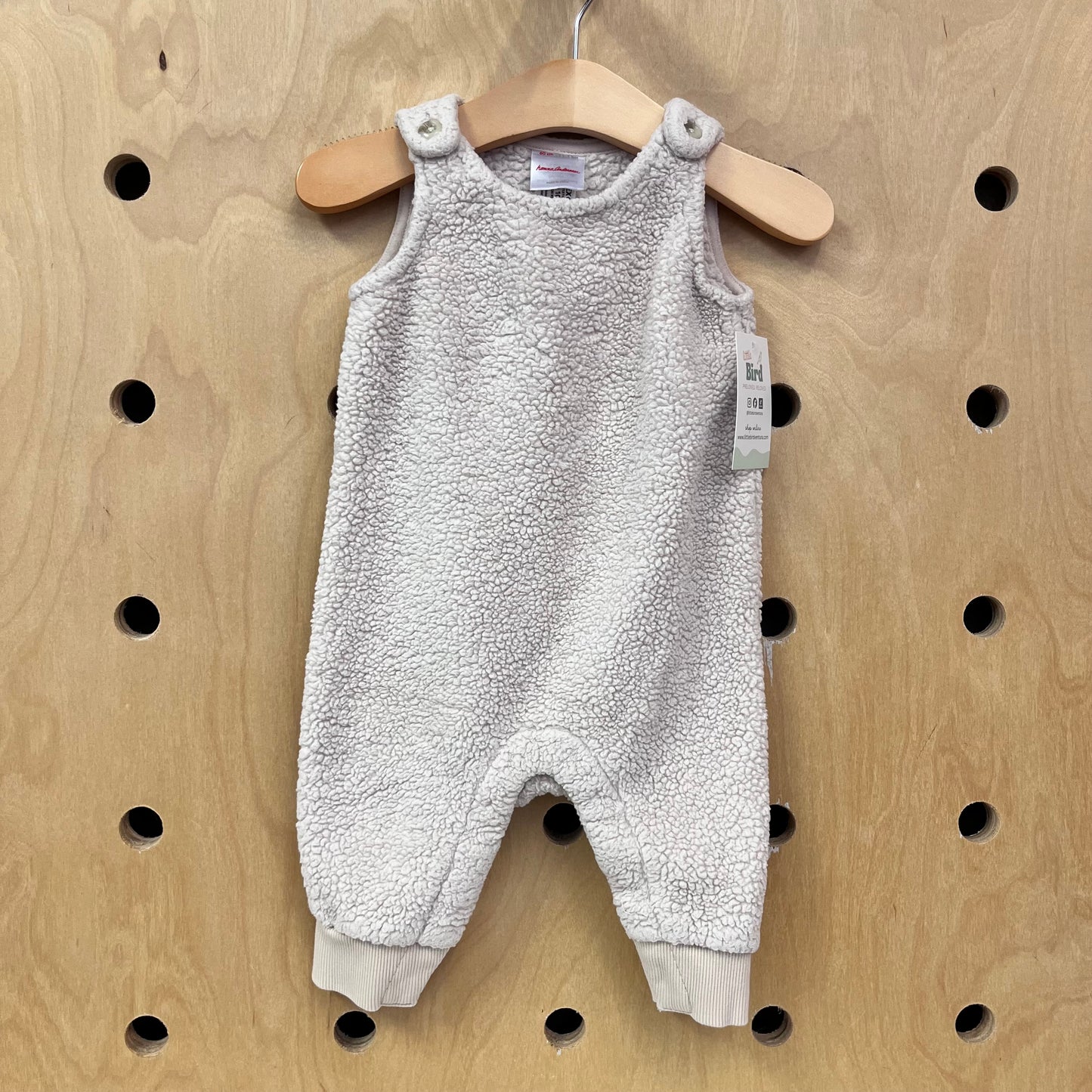 Ivory Sherpa Romper