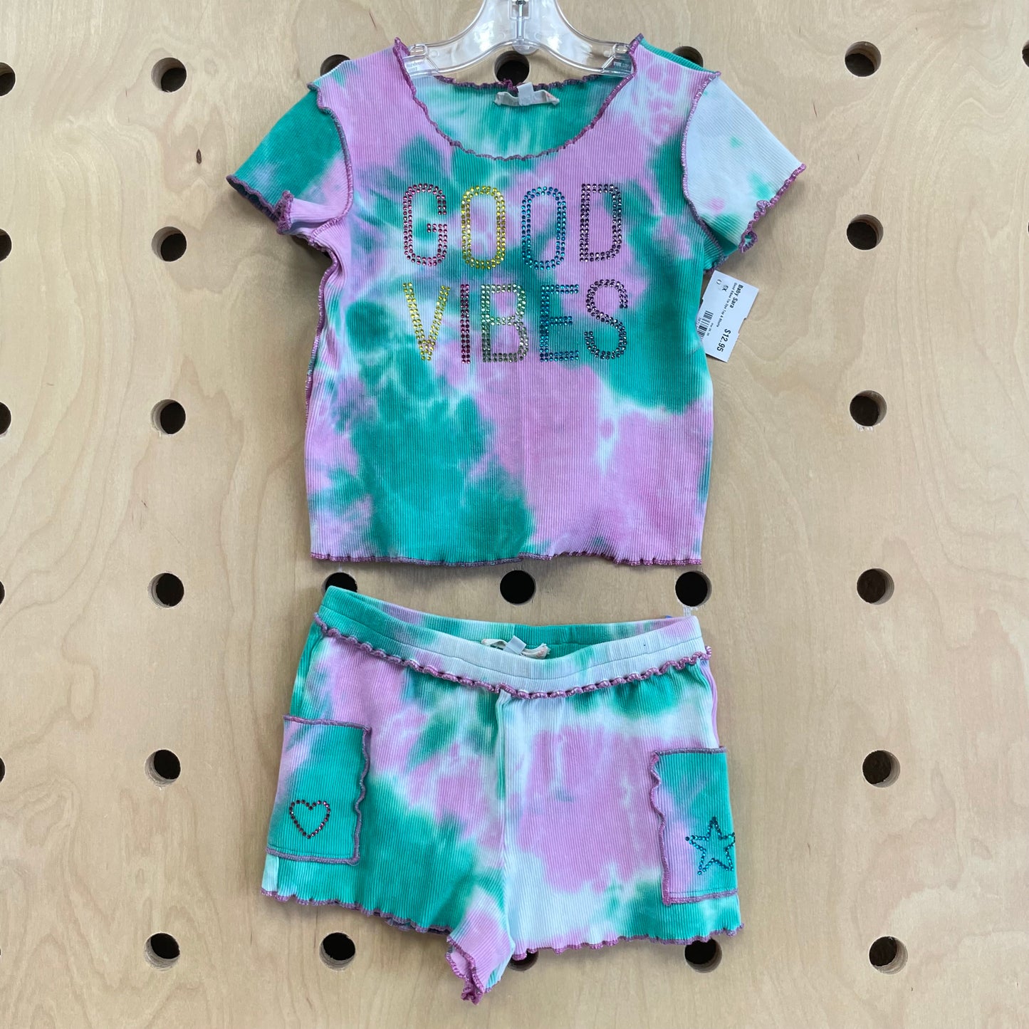 Good Vibes Tie Dye Top & Shorts