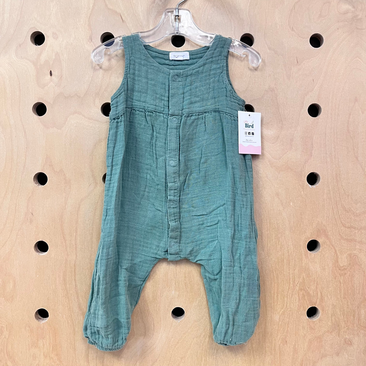 Blue Gauze Romper