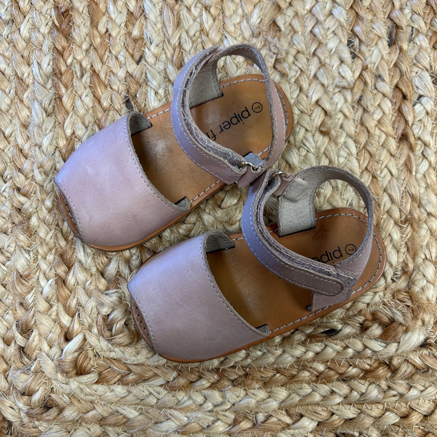 Dusty Pink Open Toe Sandals