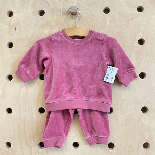 Magenta Velour Outfit