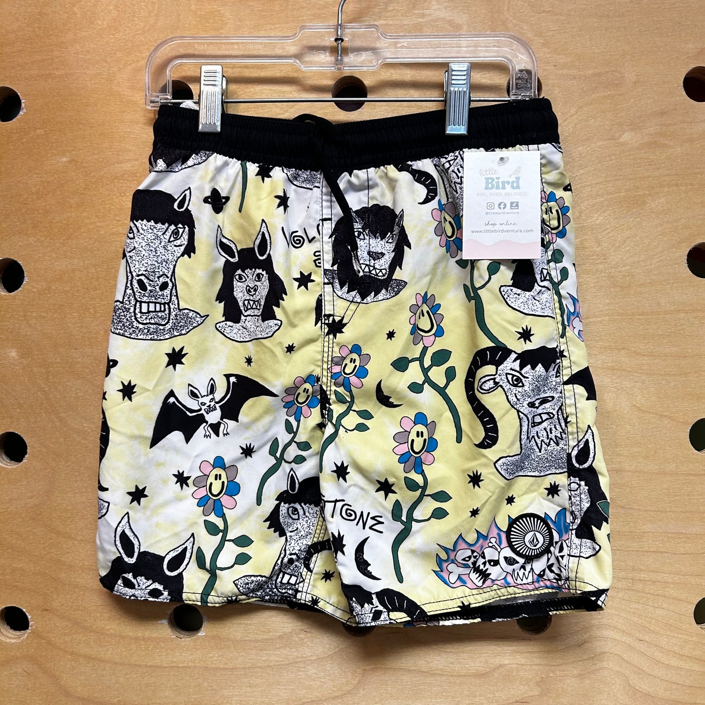 Yellow/Black Animals Swim Trunks