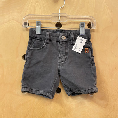 Grey Denim Shorts