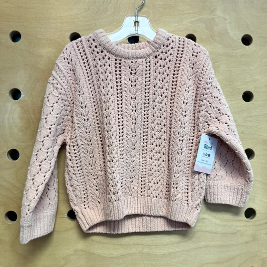 Peach Open Knit Sweater