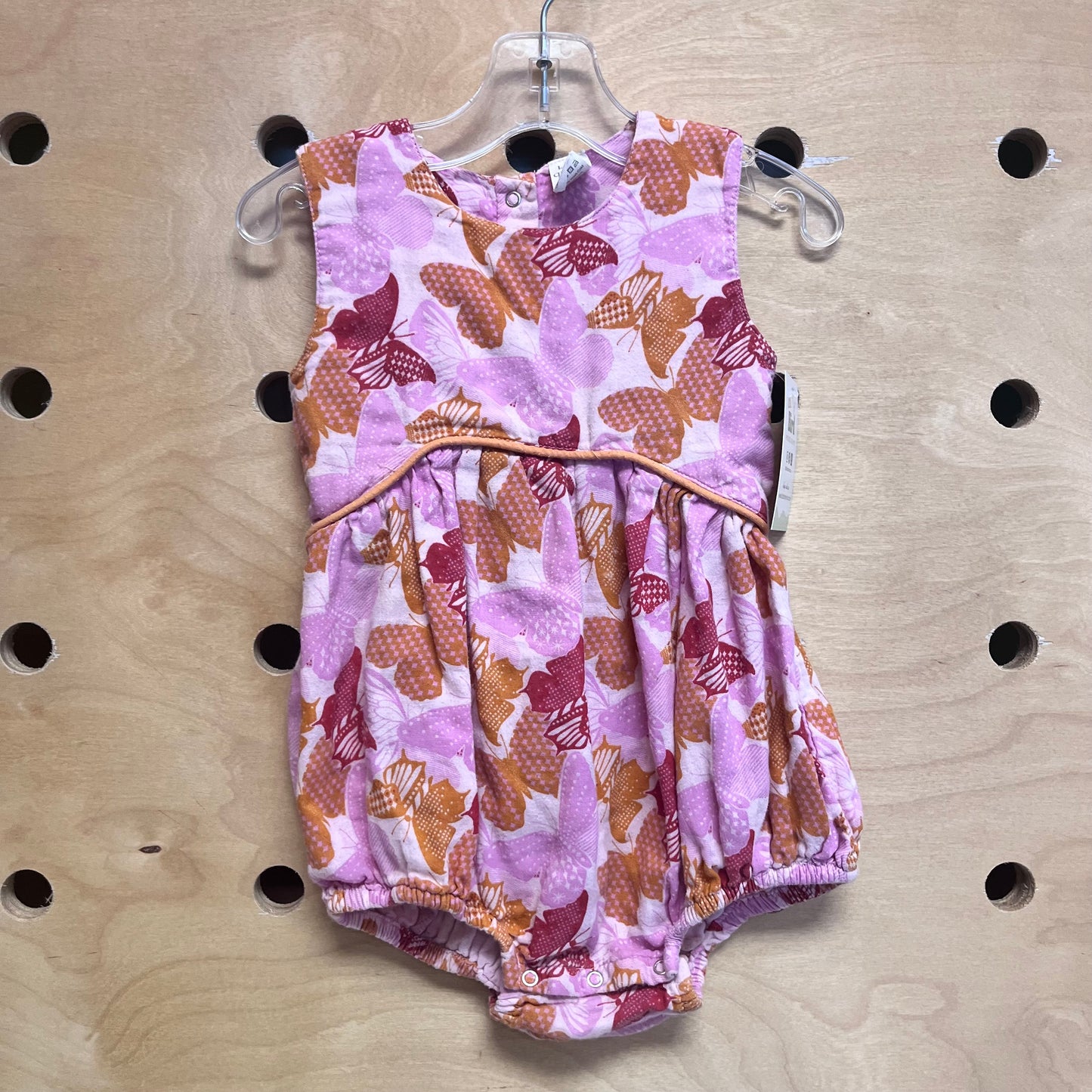 Pink Butterfly Organic Romper