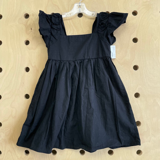 Black Ruffle Sleeve Dress