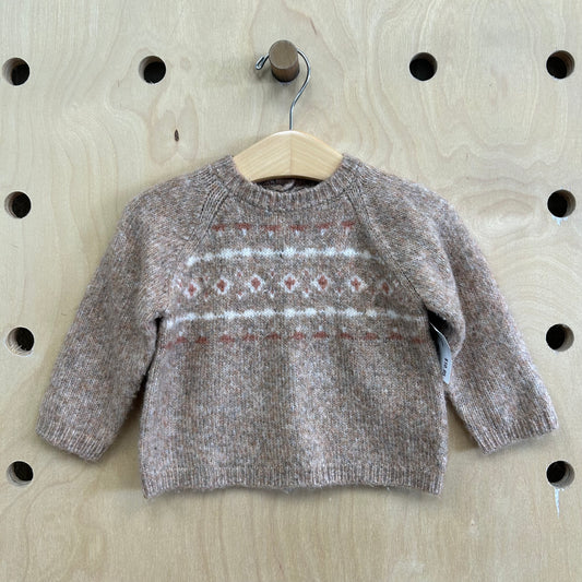 Brown Soft Knit Sweater