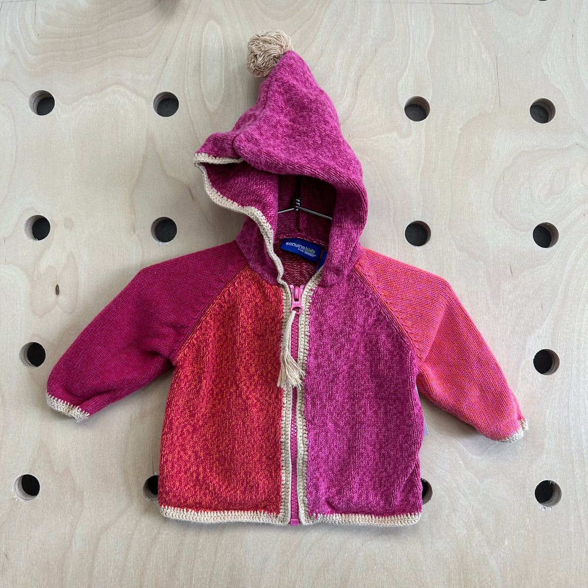 Pink & Red Knit Sweater