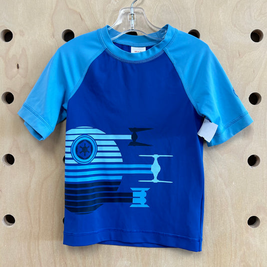 Blue Star Wars Swim Tee