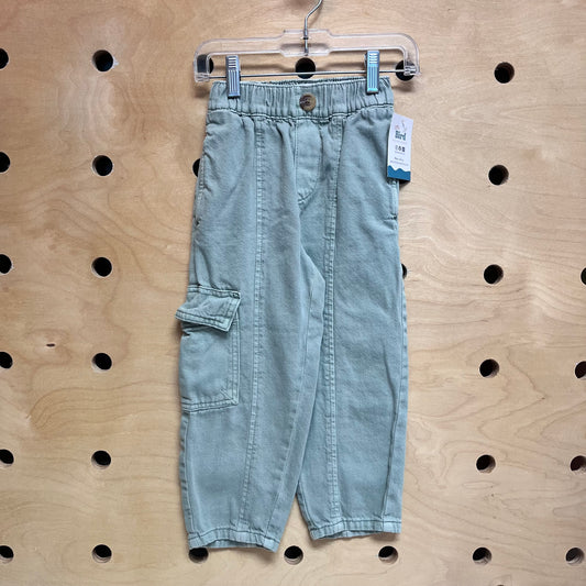 Green Cargo Denim Joggers