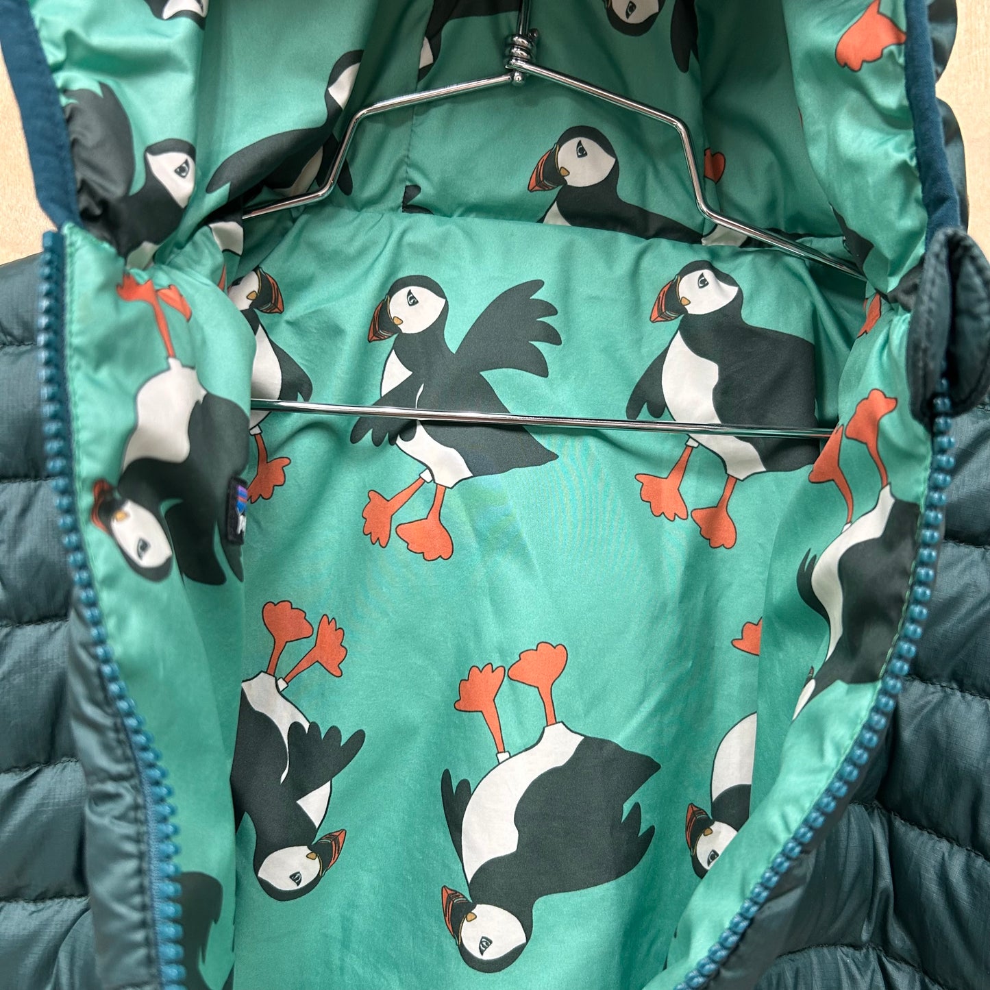 Reversible Down Sweater Toucan