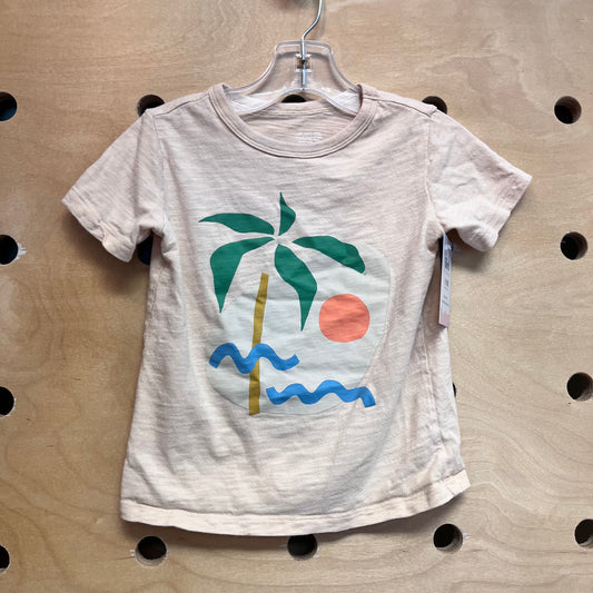 Organic Peach Beach Shapes Tee