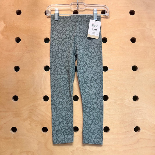Teal Floral Leggings