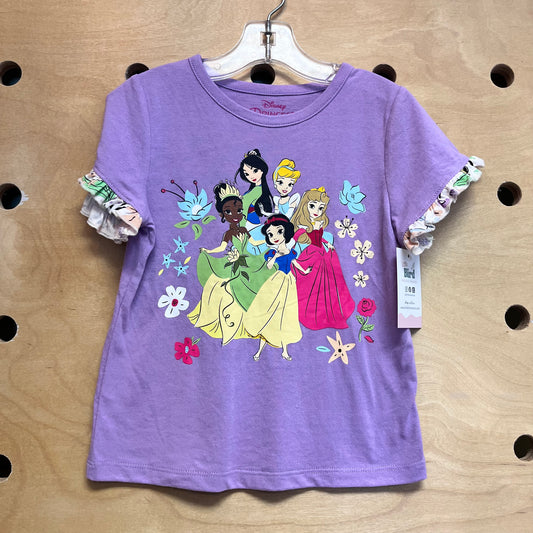 Purple Princess Ruffle Sleeve Tee