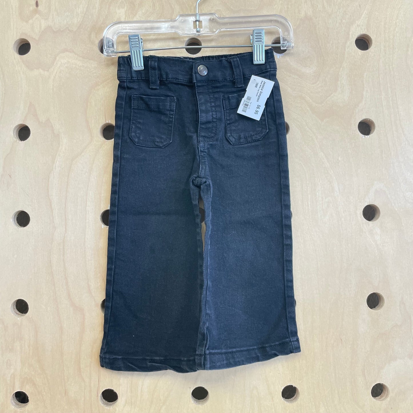 Black Wide Leg Denim