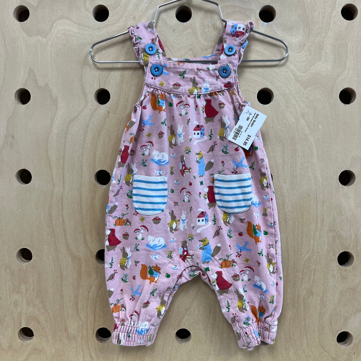 Pink Woodland Friends Romper